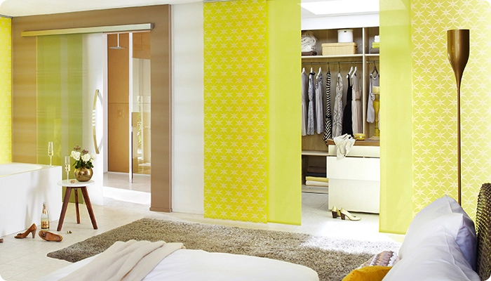 Flächenvorhang Gelb