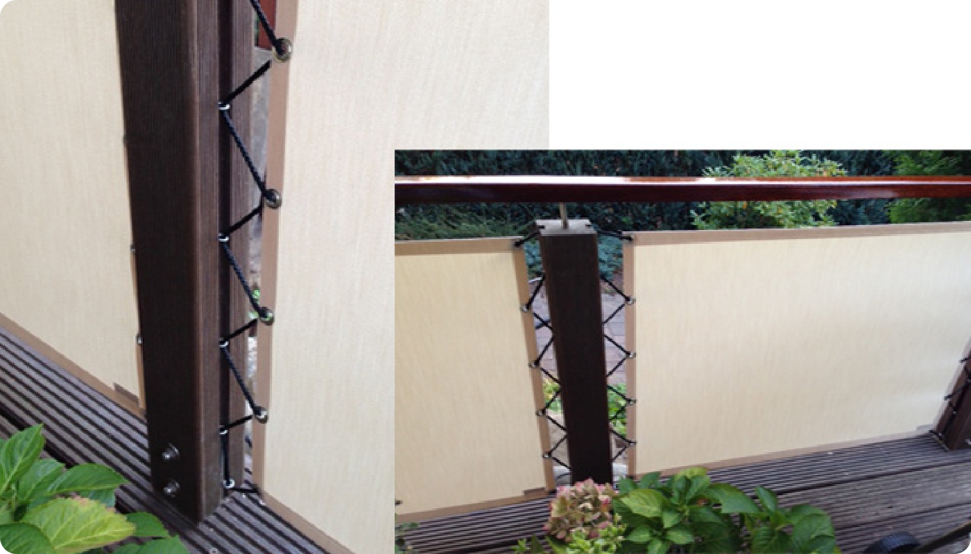 Balkonbespannung Ultraschallschweißen