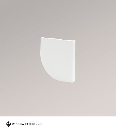 Endkappe rechts für Kassettenrollo M rund