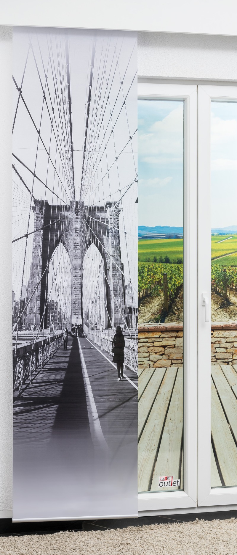 Lysel - Schiebegardine Brücke