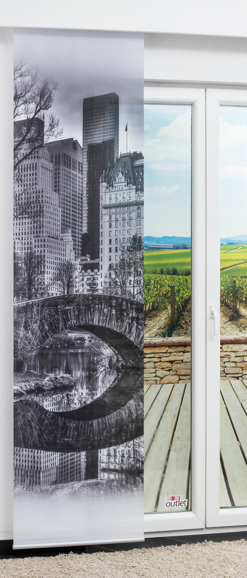 Lysel - Schiebegardine Großstadt