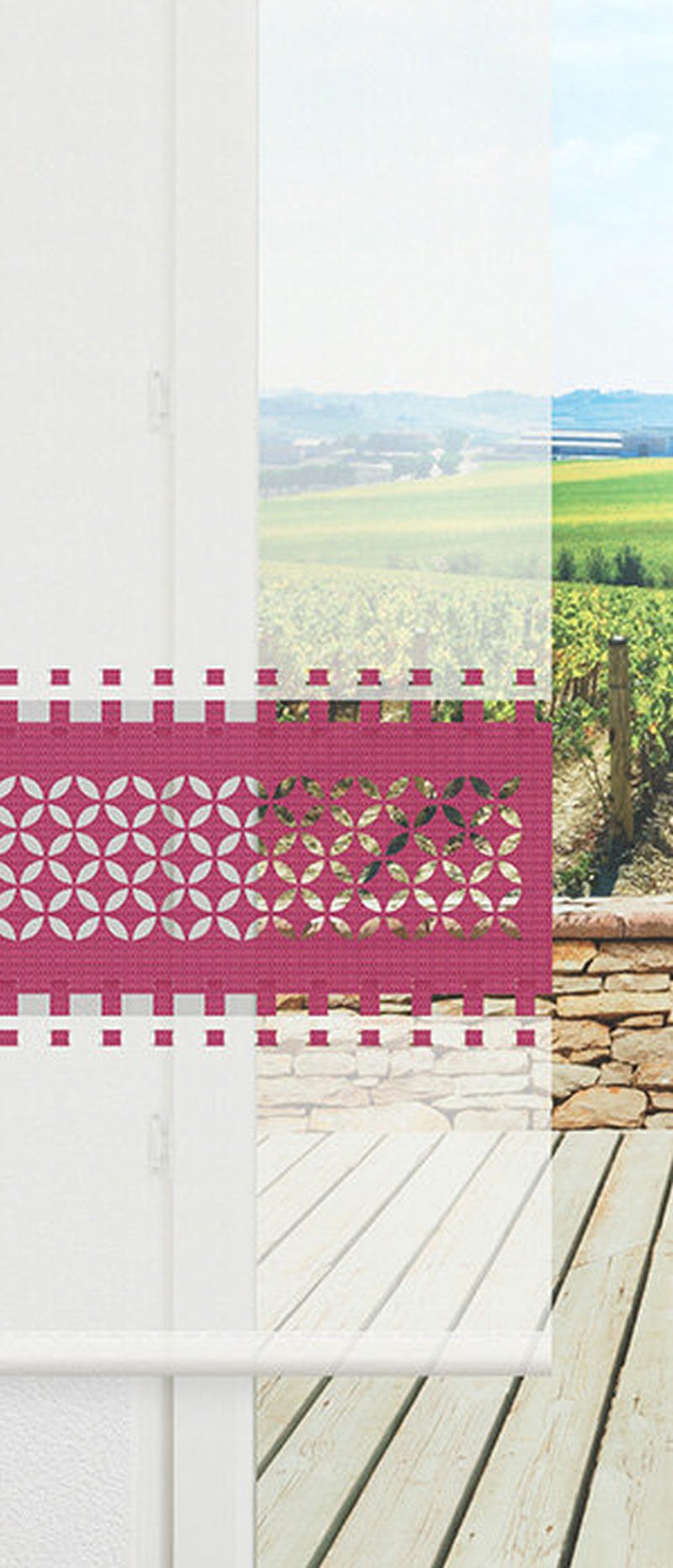 Lysel exklusiver Schiebevorhang