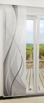 Vorschau Lysel - Flächenvorhang Wölb #1W grau