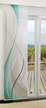 Vorschau Lysel - Flächenvorhang Wölb #1W petrol