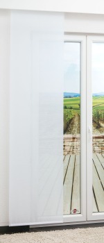 Vorschau Lysel - Schiebegardine Small Stripes #1W reinweiß