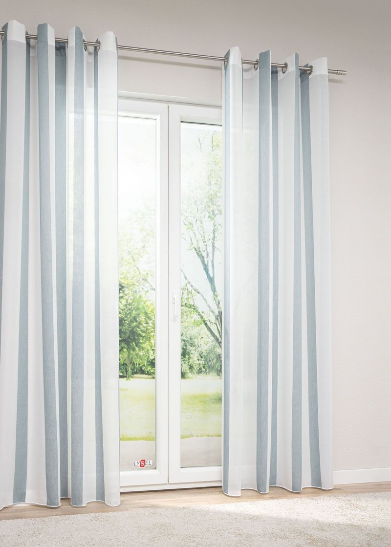 Lysel - Ösenschal Esira Blaugrau