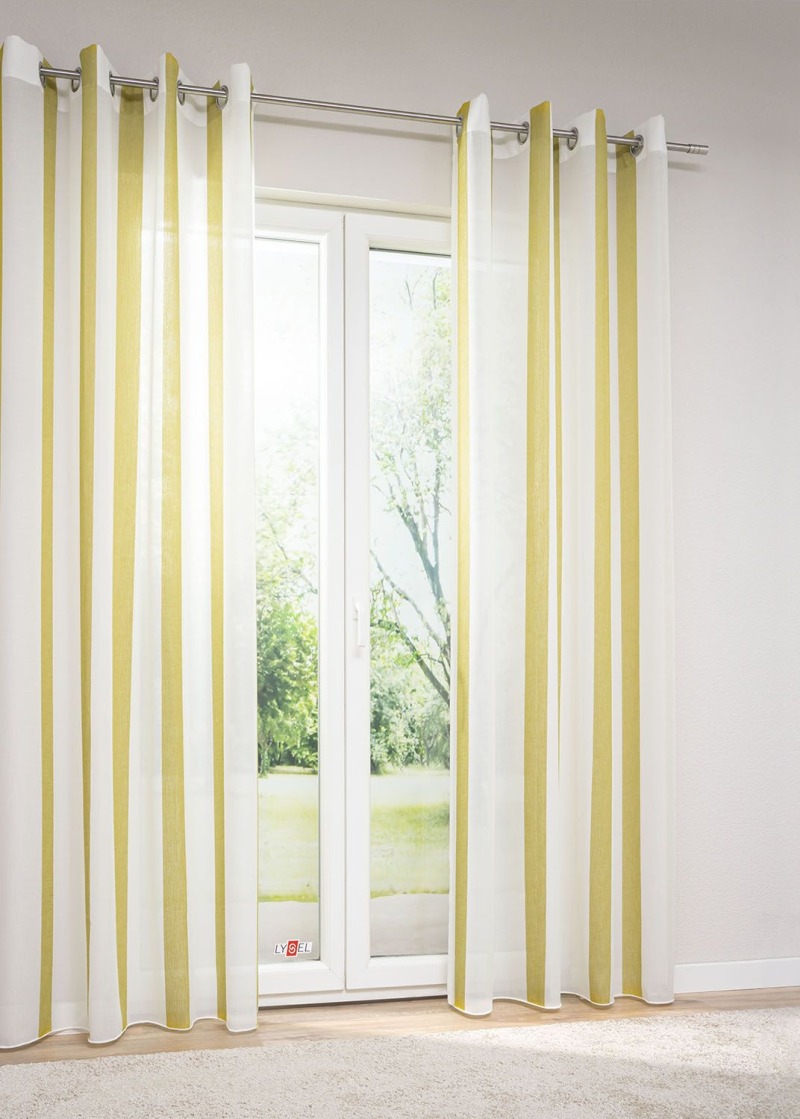 Lysel - Ösenschal Esira Grüngelb