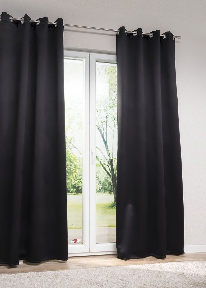 Lysel - Ösenschal Iso Verdunklung Schwarz