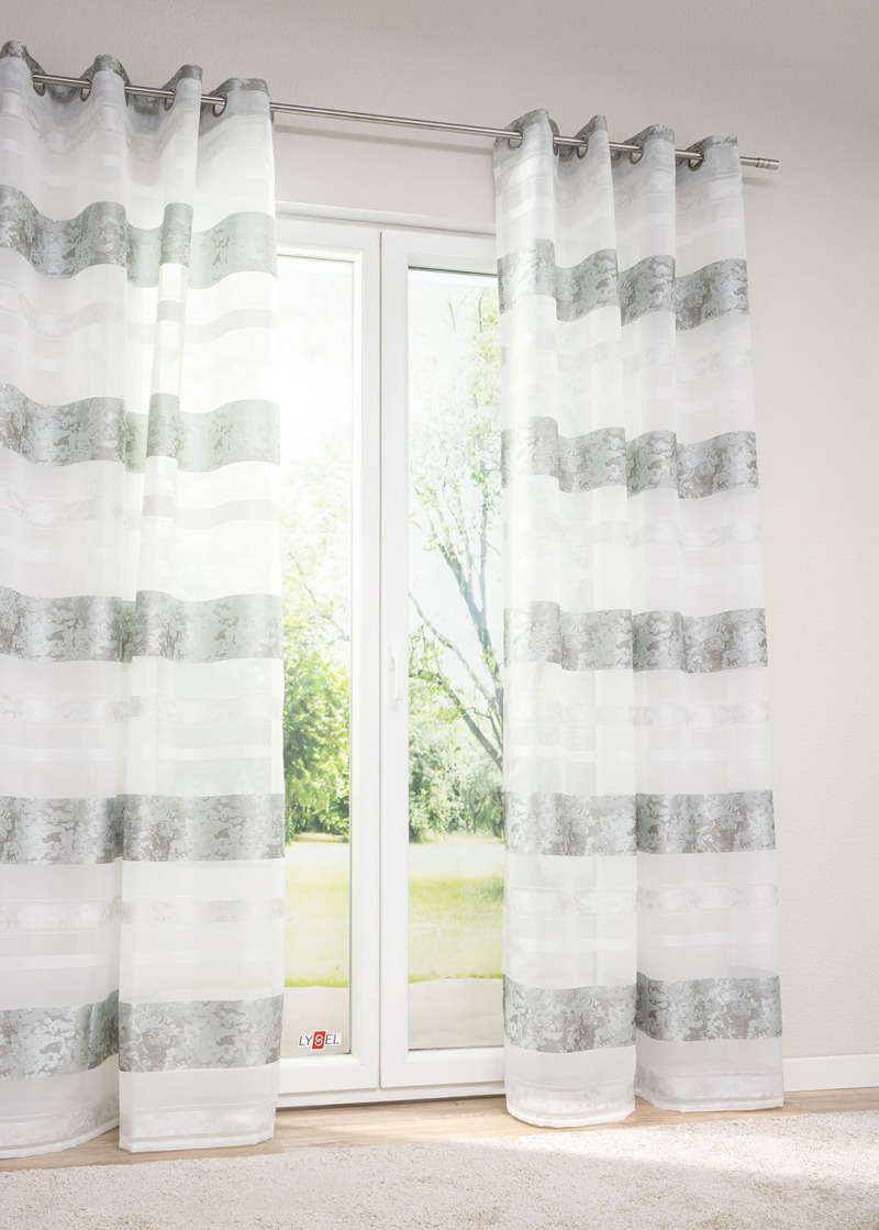 Lysel - Ösenschal Camouflagestreifen Grau