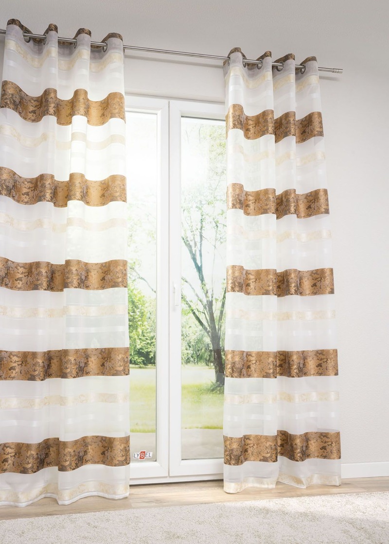 Lysel - Ösenschal Camouflagestreifen Kupfer