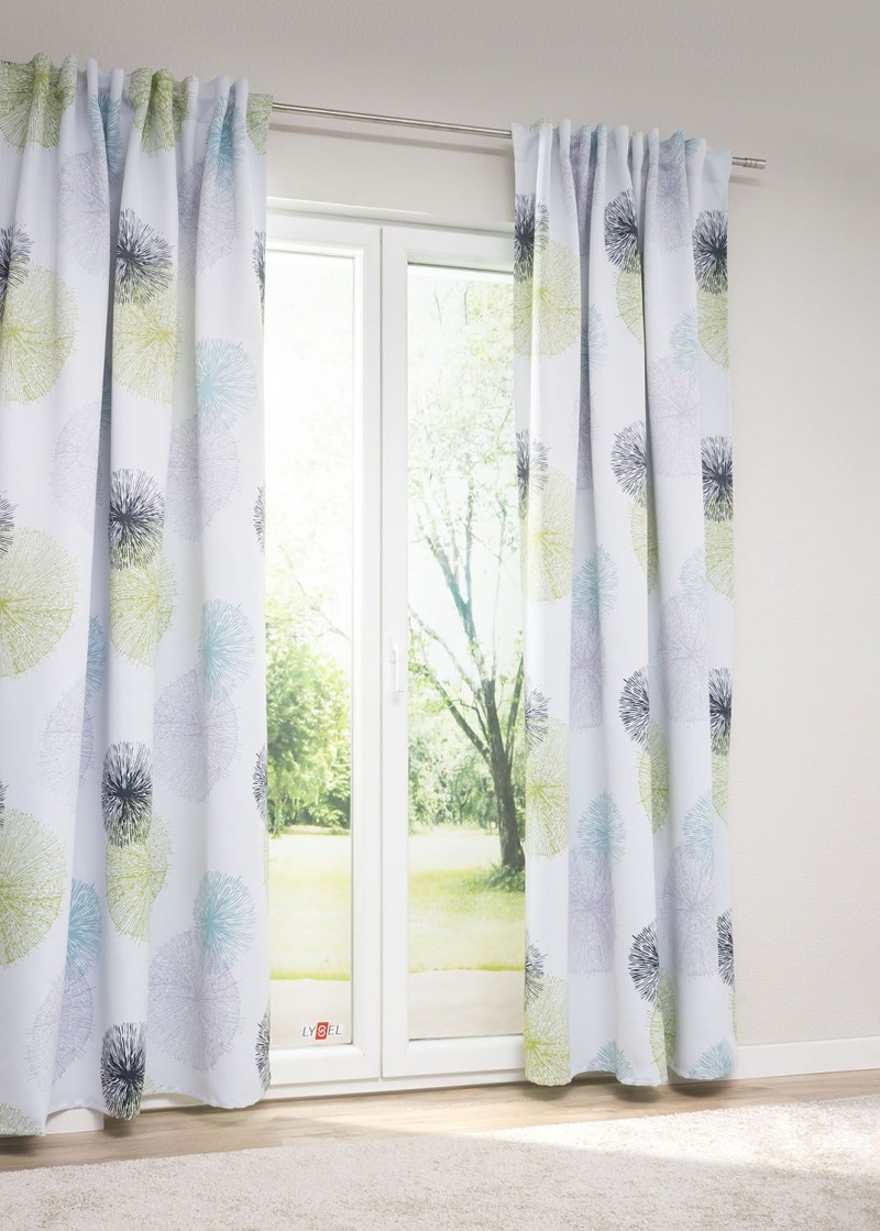 Lysel - Zugbandschal Chip Verdunklung Grün-Blau