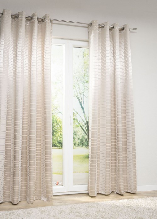 Lysel - Ösenschal Satin Stripes