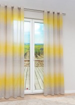 Vorschau Lysel - Ösenschal Natal #1W in weiß-beige grüngelb