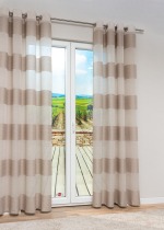 Vorschau Lysel - Ösenschal Coluna #1W in graublau beige