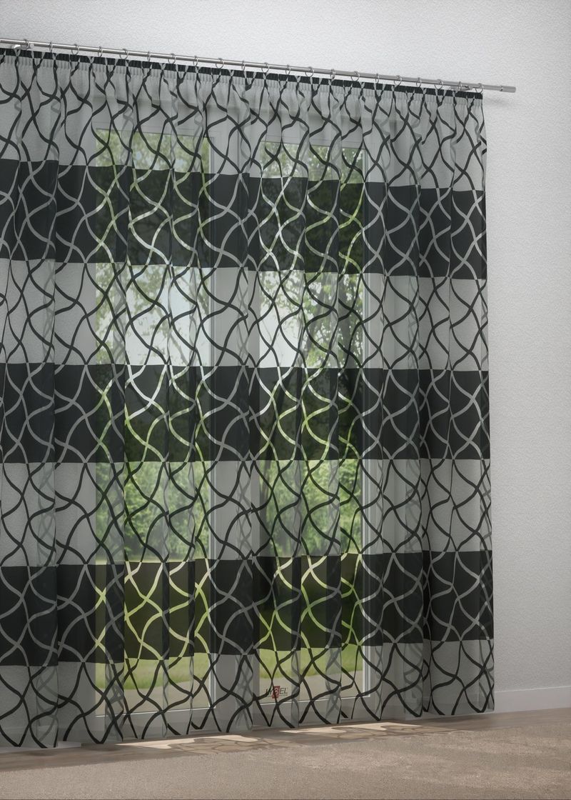 Gardinenstore in Grau