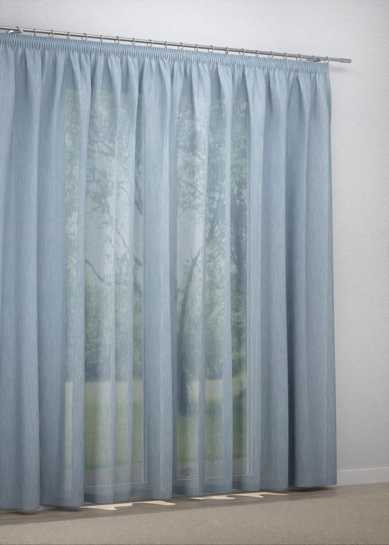 Gardinenstore in Blau