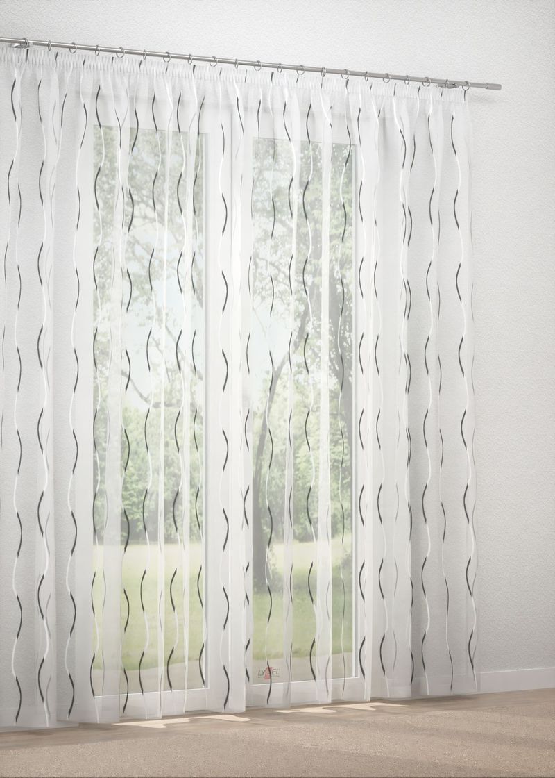 Gardinenstore in grau