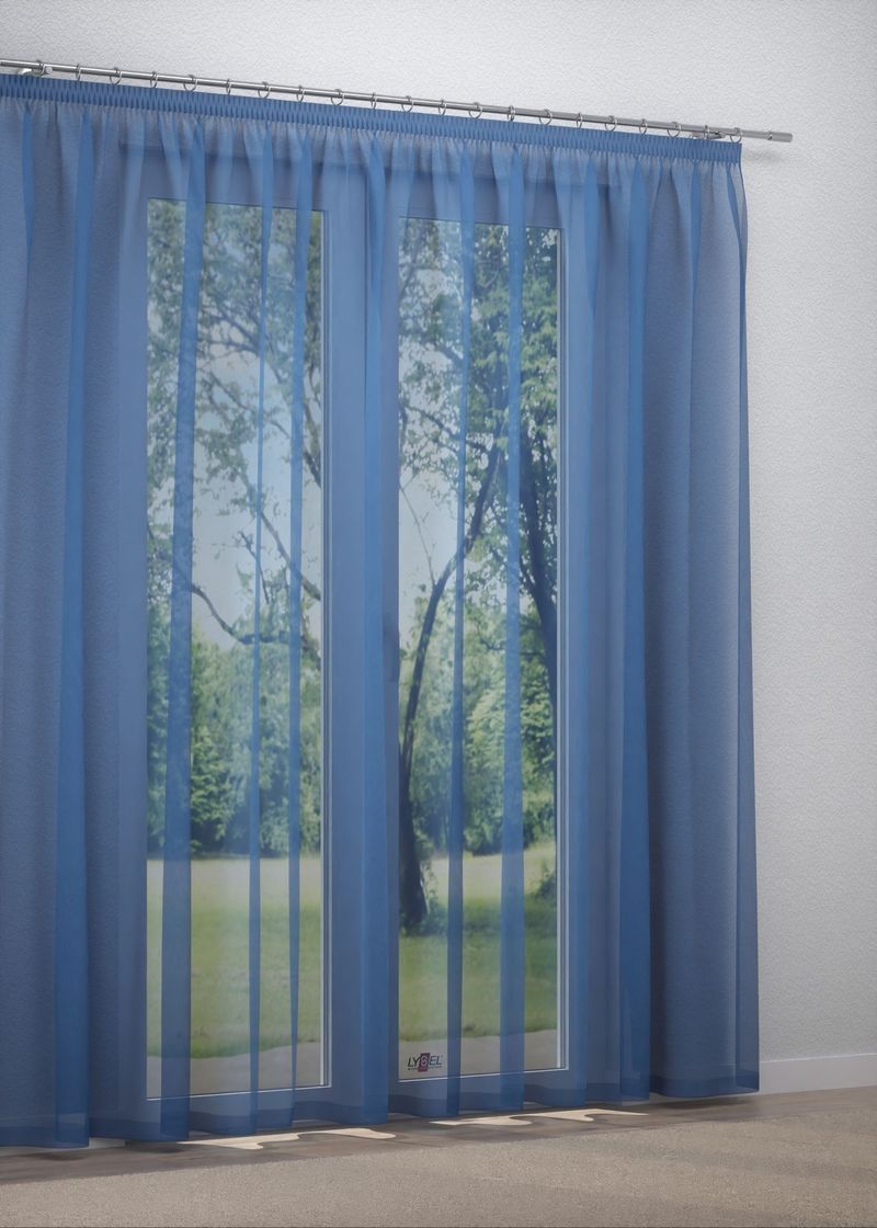 Gardinenstore in Blau