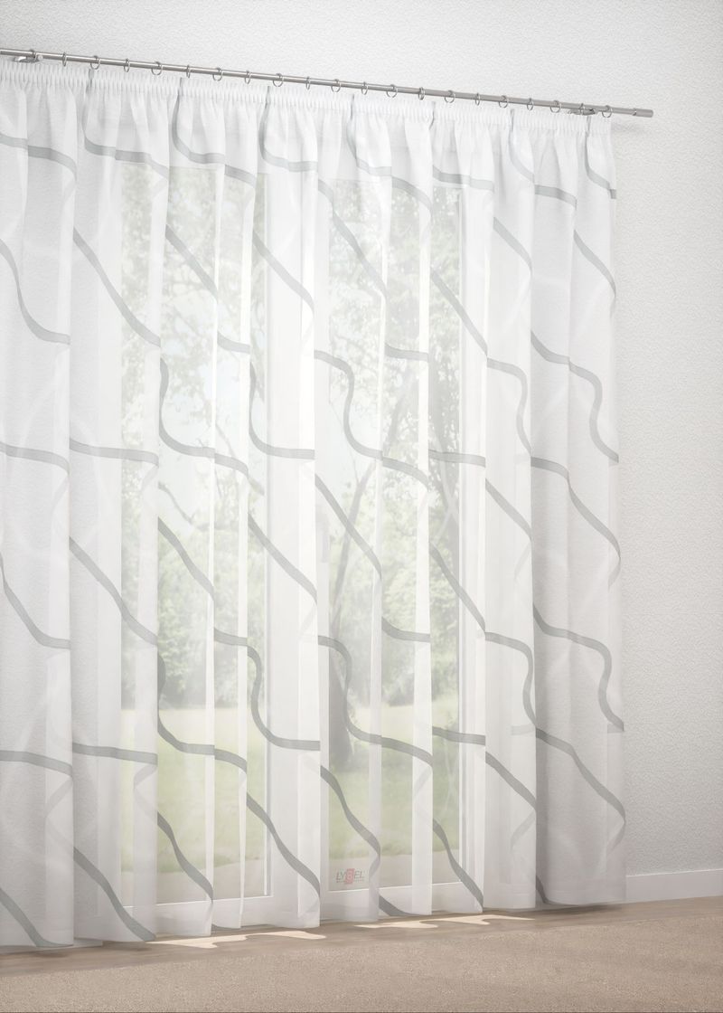 Gardinenstore in Grau