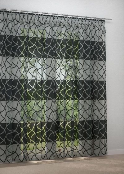 Gardinenstore in Grau