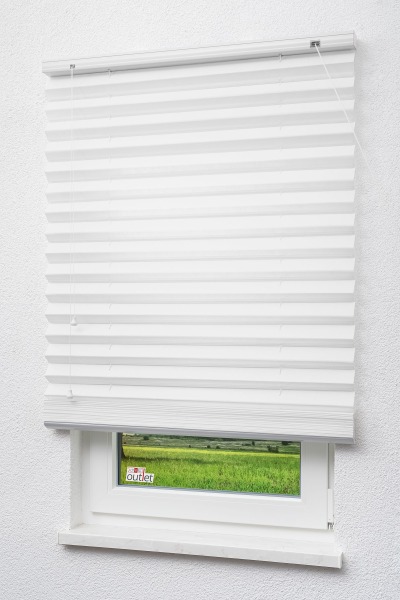 Lysel Outlet - Jalousie mit Plissee-Effekt Weiß