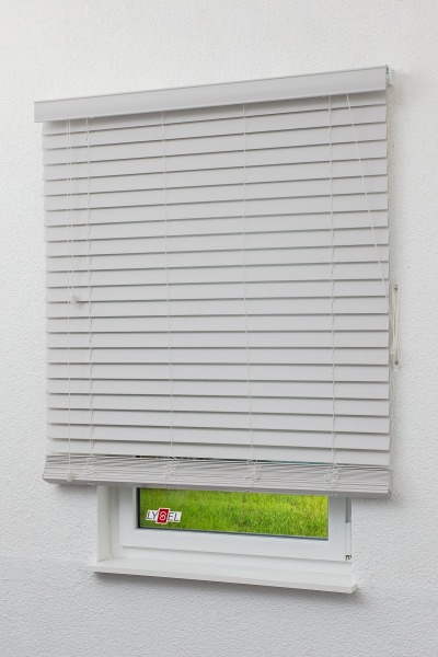 Lysel - Qualitätsjalousie Holzoptik 50mm Reinweiß