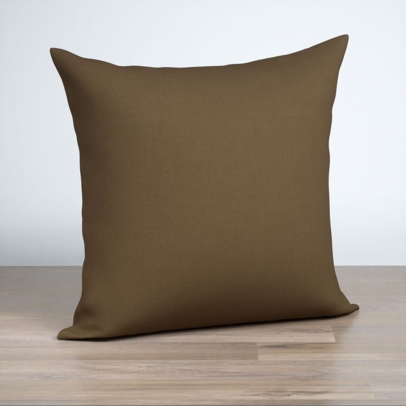 Dekokissen quadratisch in Braun