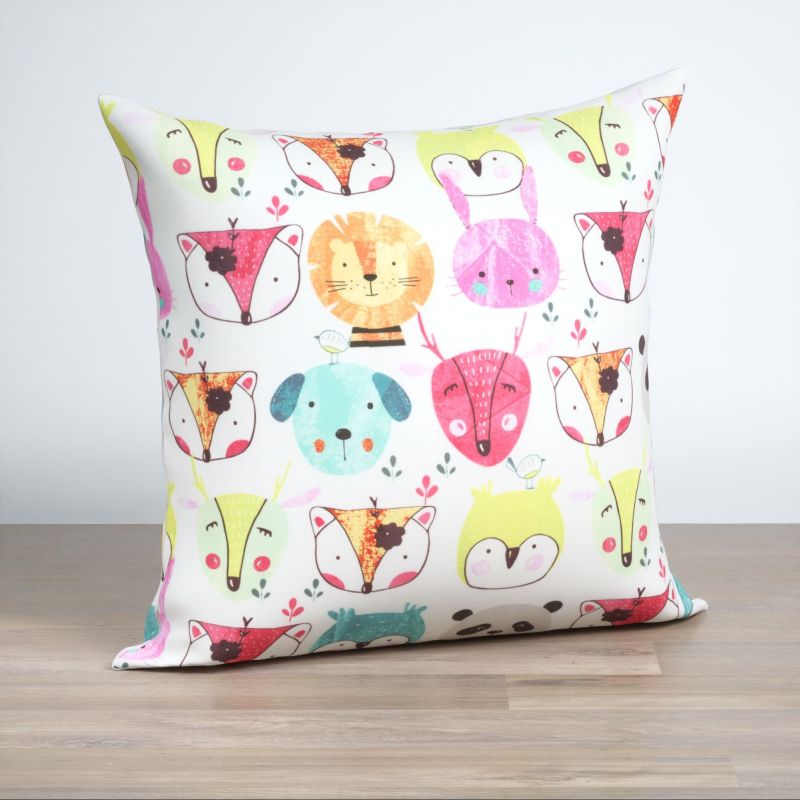 Dekokissen quadratisch in Weiß