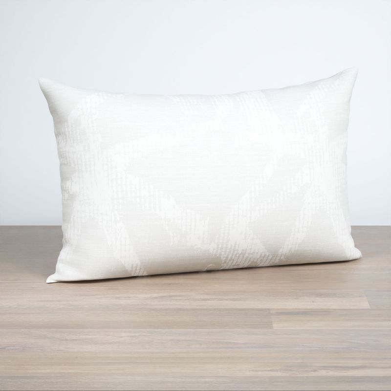 Dekokissen rechteckig in Weiß