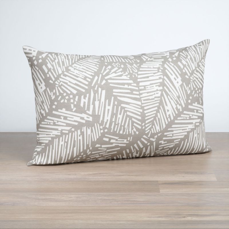 Dekokissen rechteckig in Grau