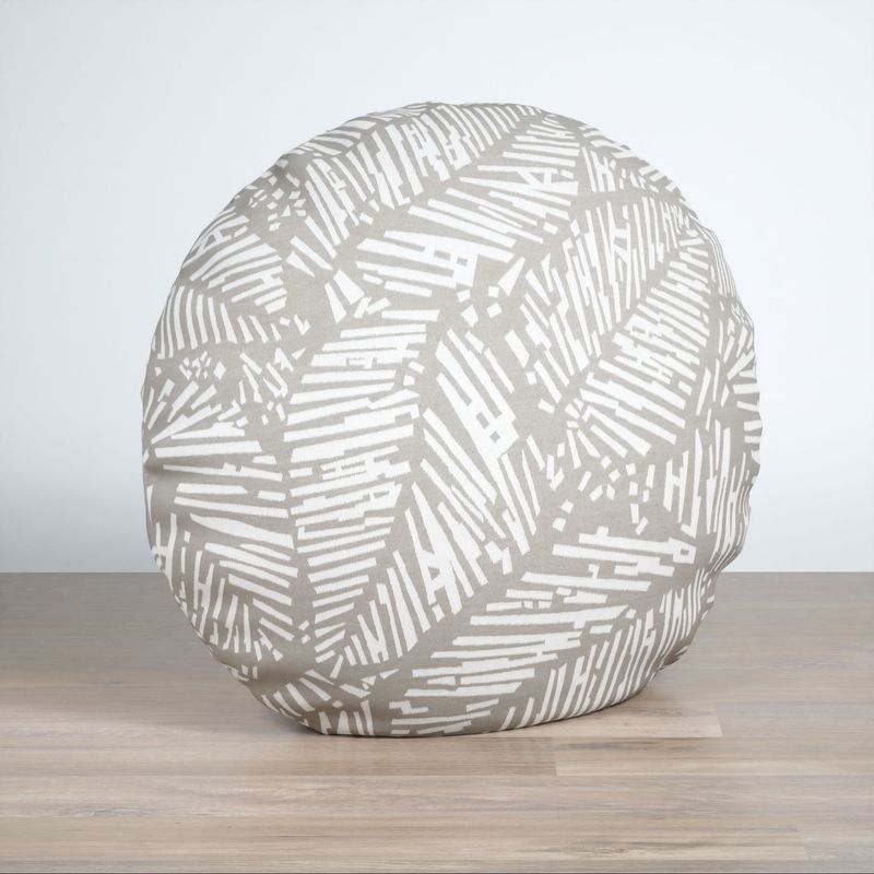 Dekokissen rund in Grau