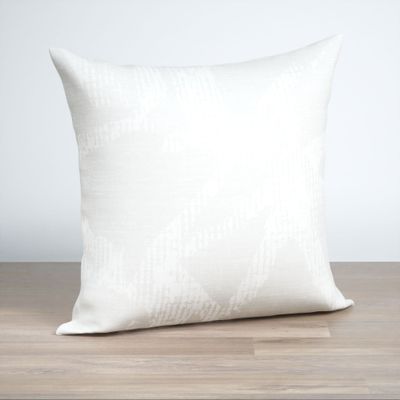 Dekokissen quadratisch in Weiß
