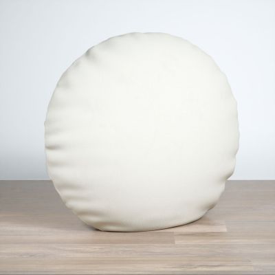 Dekokissen rund in weiß