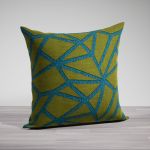 Vorschau Lysel -  Dekokissen Niamey #1W in gelb-grau blau-grün
