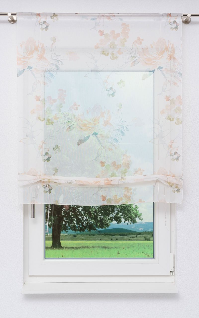 Lysel - Bändchenrollo Aquarellblumen