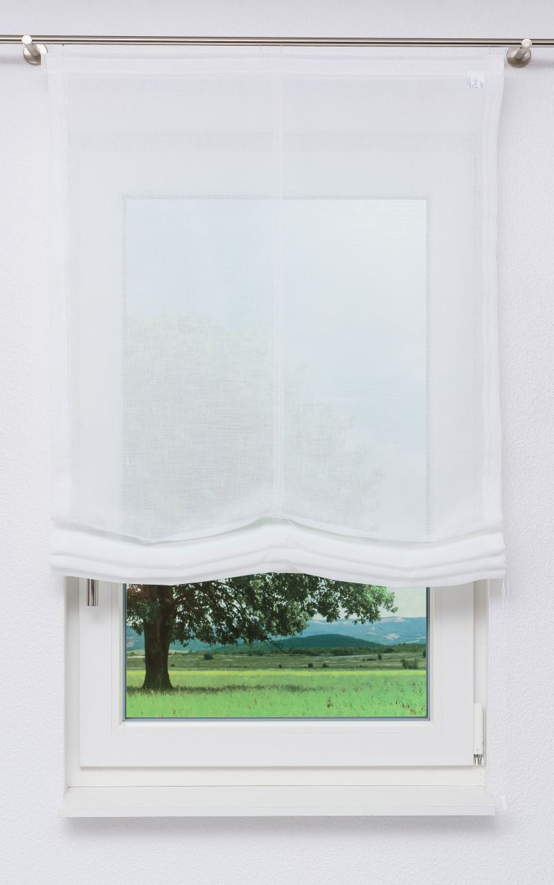 Lysel - Raffrollo Florina Reinweiß