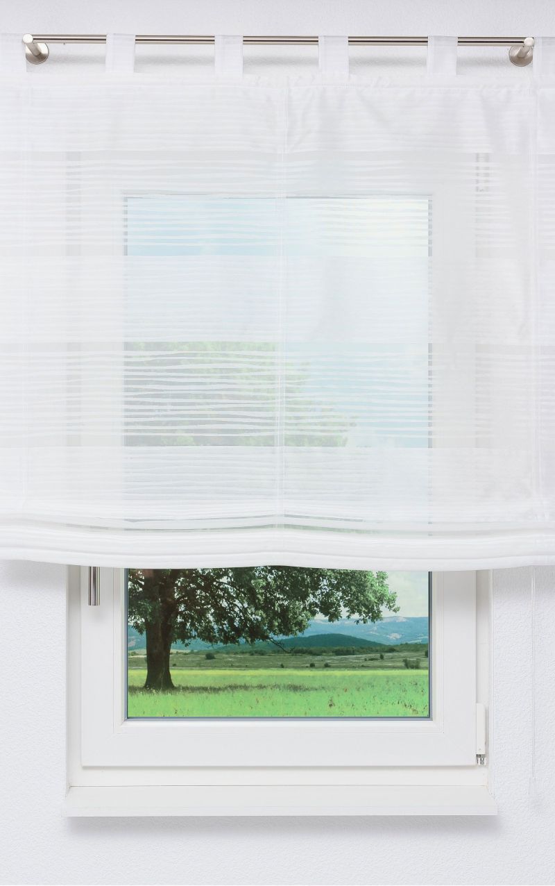 Lysel - Raffrollo  Evora weiß