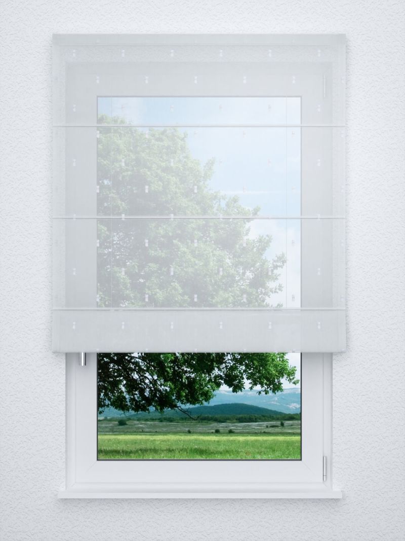 Raffrollo classic in weiß