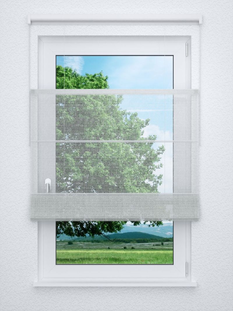 Raffrollo professional in Weiß