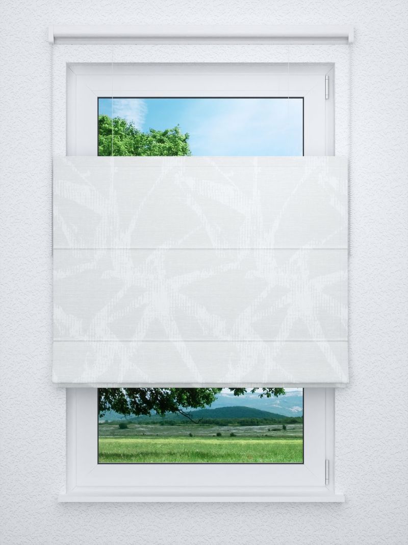 Raffrollo professional in Weiß