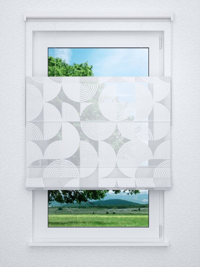 Raffrollo professional in Weiß