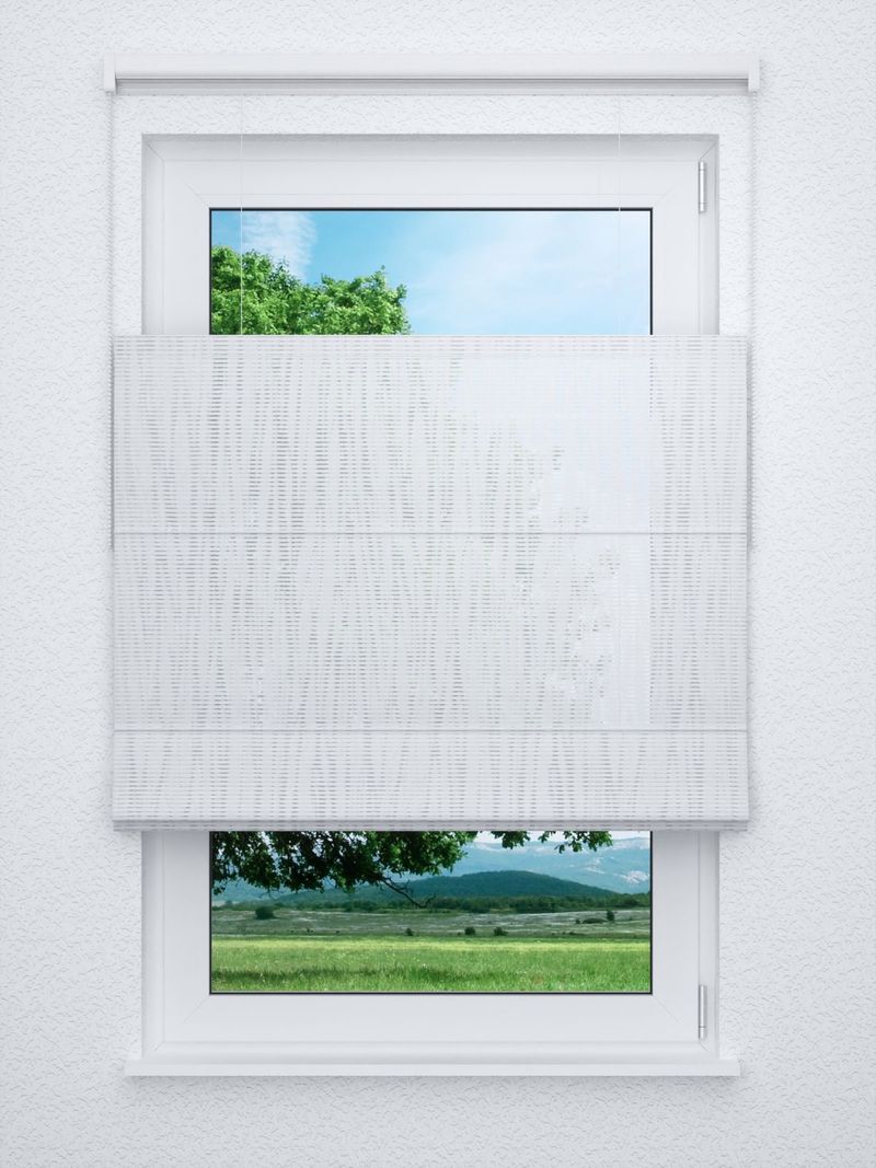 Raffrollo professional in Weiß