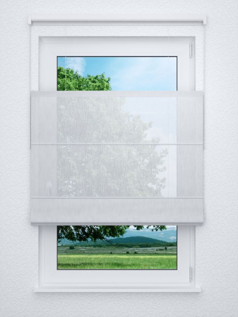 Raffrollo professional in Weiß