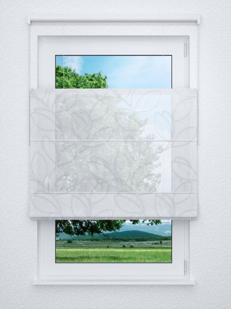 Raffrollo professional in Weiß