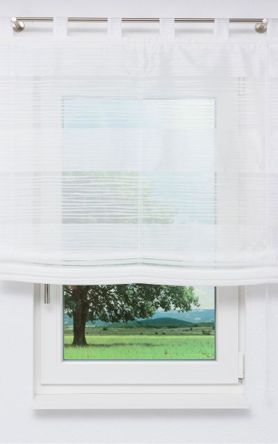 Lysel - Raffrollo  Evora weiß