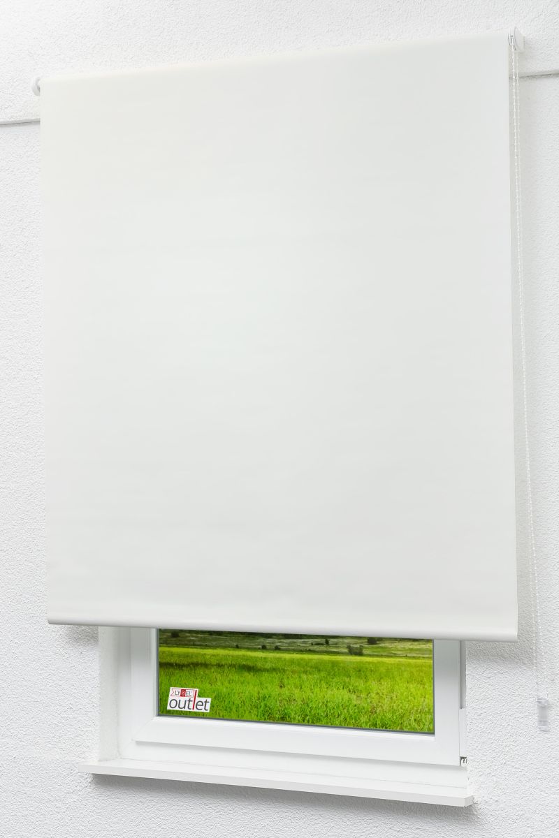 Lysel Outlet - Verdunkelungsrollo Reinweiß