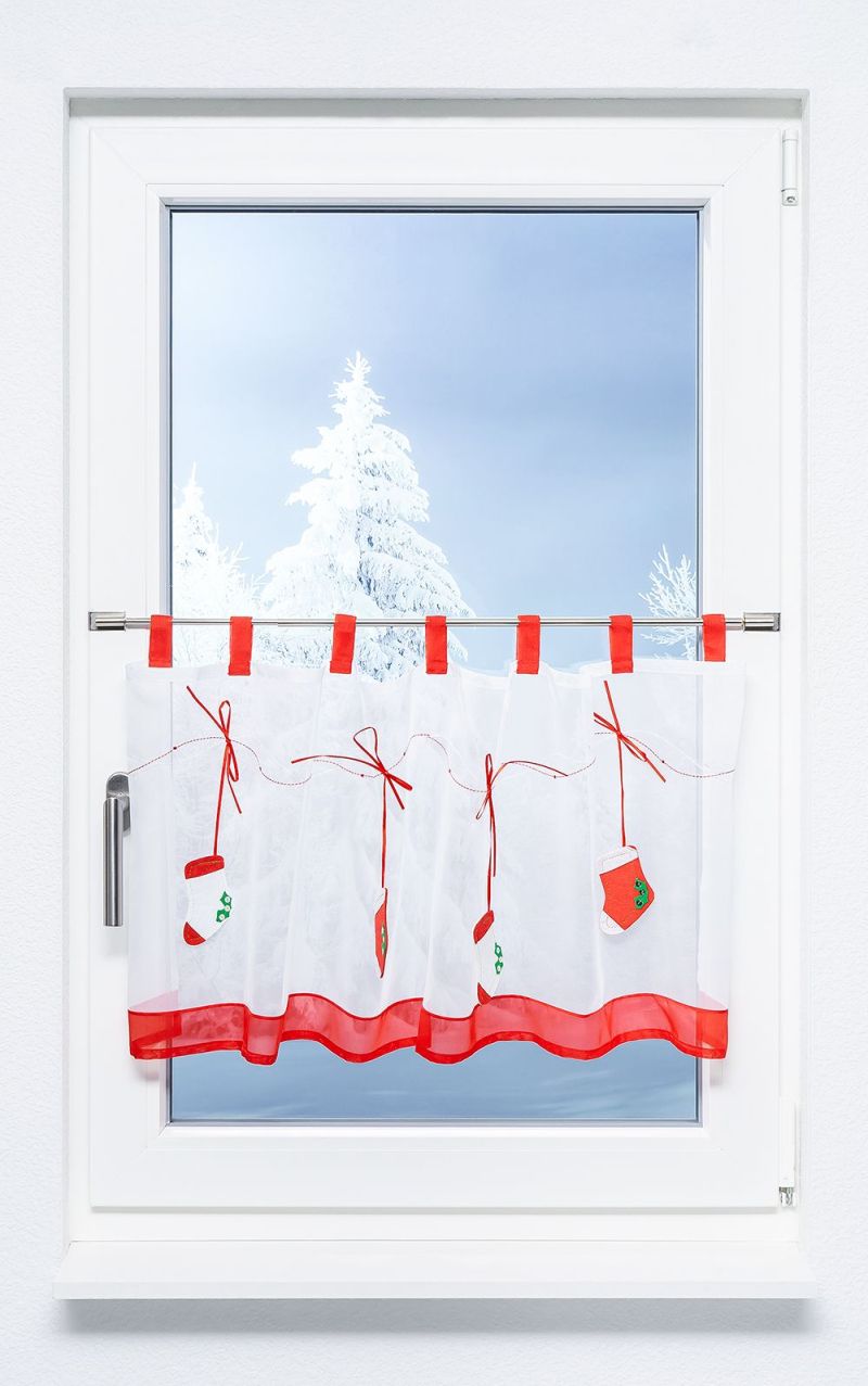 Scheibengardine von Lysel - Nikolausstrümpfe