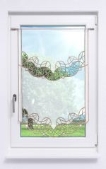 Vorschau Plauener Spitze® - exklusiver Scheibenhänger Mandubia #1W in Silber bronze