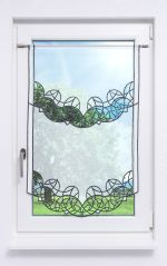 Vorschau Plauener Spitze® - exklusiver Scheibenhänger Mandubia #1W in Silber schwarz