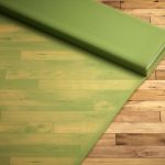 Vorschau Santani #2T von Lysel - Gardinenstoff in saphirblau apfelgrün